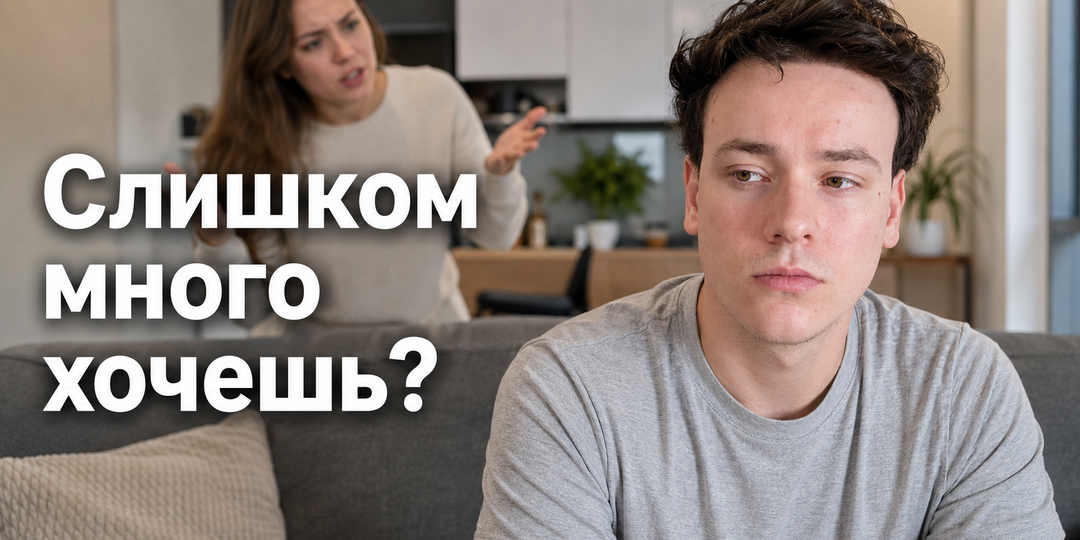 Если вам говорят "ты слишком требовательная", проверьте один важный пункт