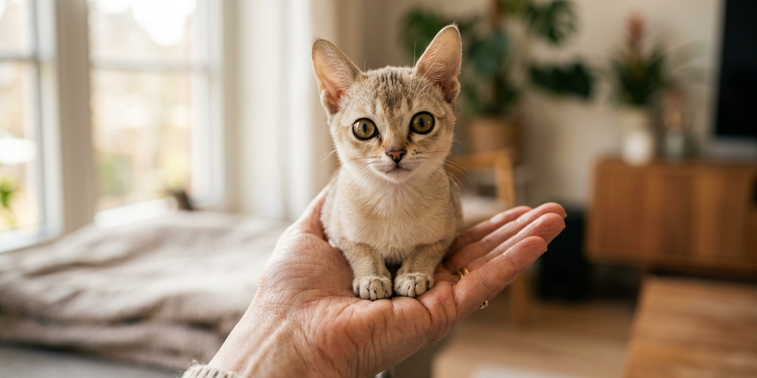 5 пород кошек, которые умещаются на ладони — и не вырастают всю жизнь