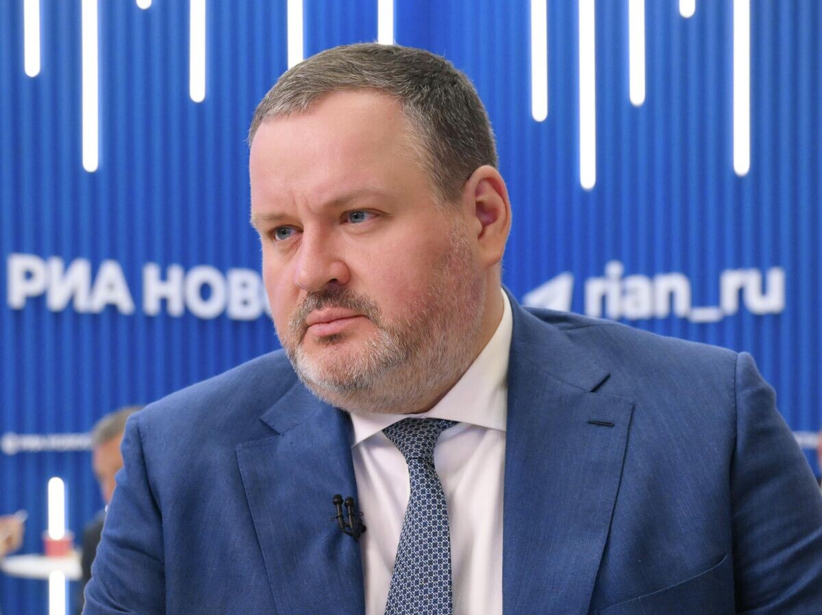    Министр труда и социальной защиты России Антон Котяков на ПМЭФ-2025 | © РИА Новости / Григорий Сысоев