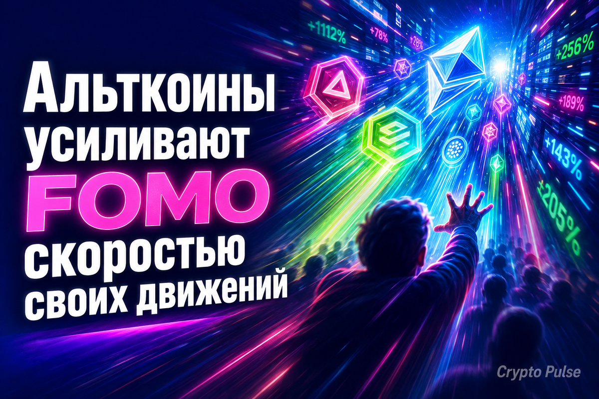 Альткоины усиливают FOMO скоростью движений