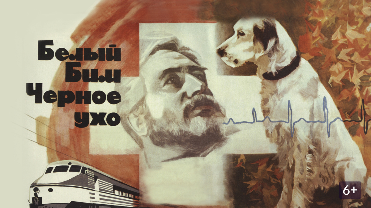 Афиша фильма «Белый Бим Чёрное ухо» (1977). https://okko.tv/