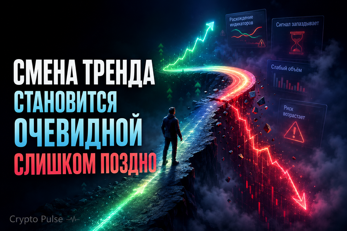 Смена тренда становится очевидной слишком поздно