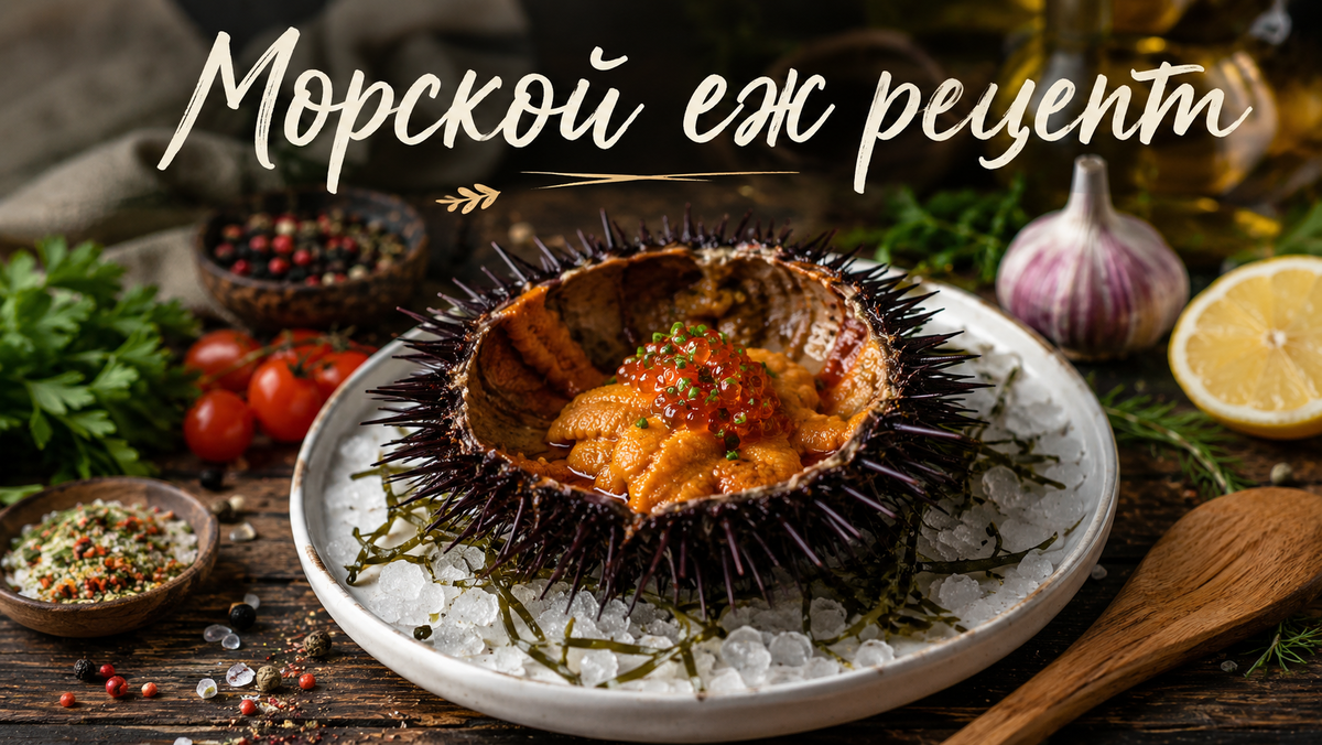 Морской еж - красивая подача 