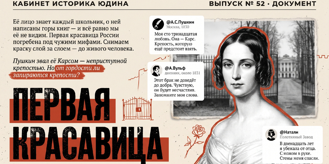 Жена Пушкина: почему первую красавицу России мы так и не поняли? Часть 1
