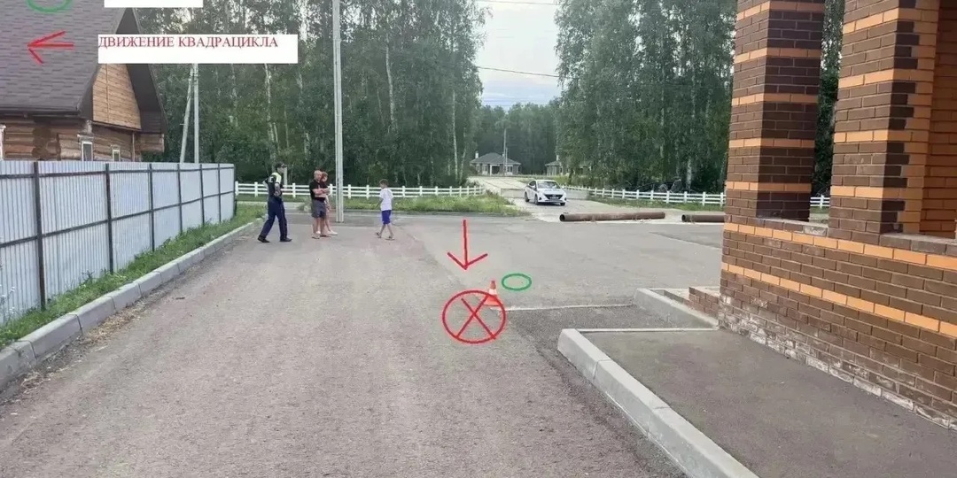 В Омском районе 13‑летний подросток на квадроцикле сбил ребенка