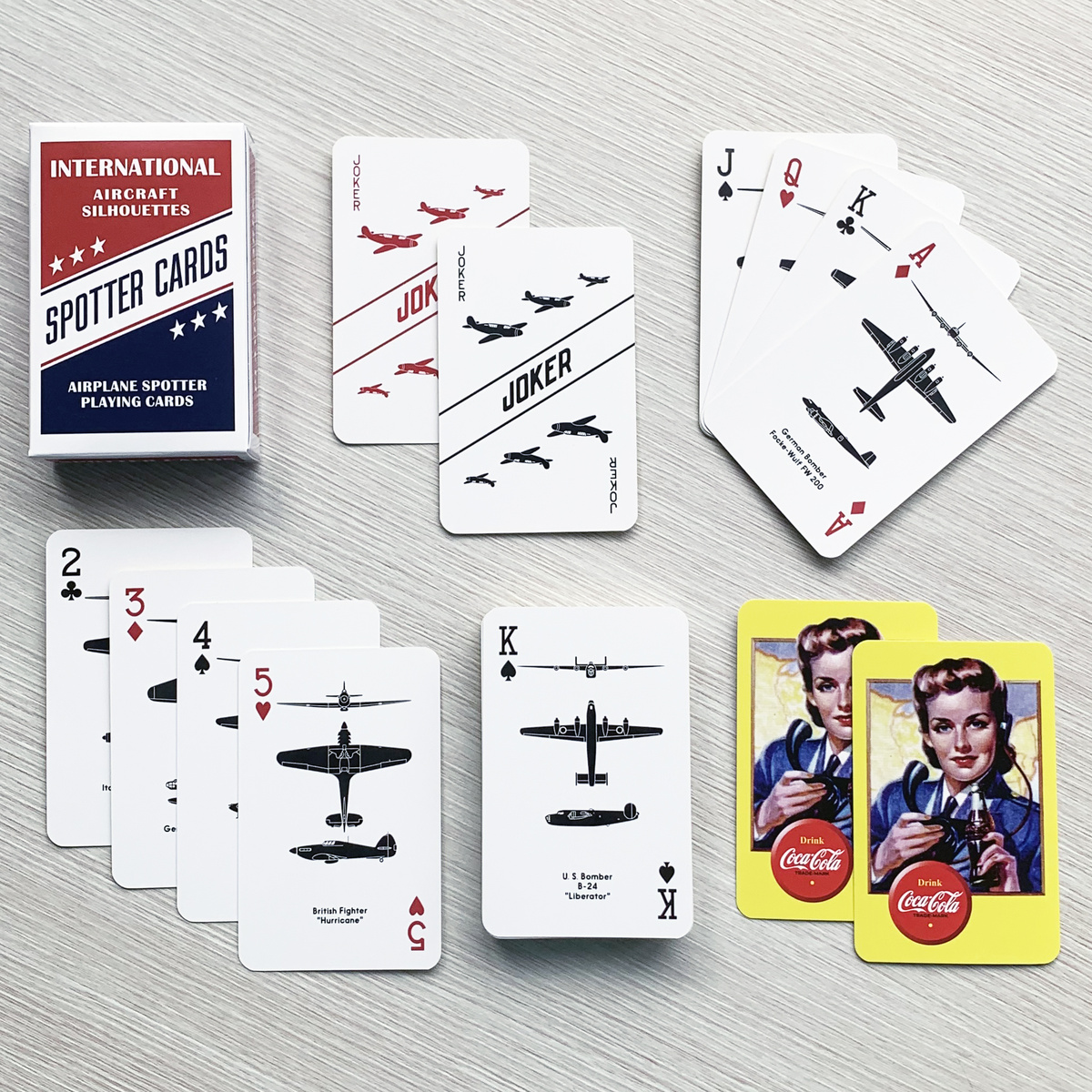 Игральные карты Spotter cards. Репринт колоды 1943 года, выполненный под брендом «Игральные карты Колесова»