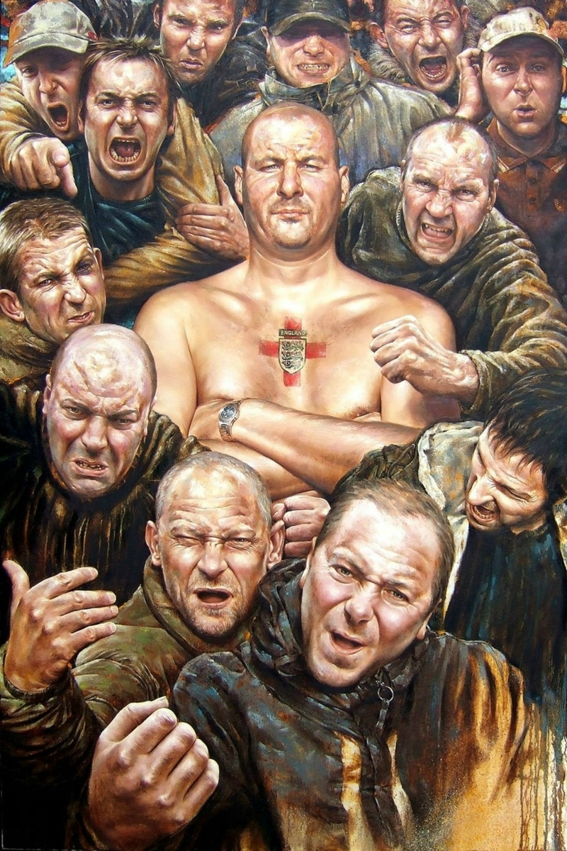 КАРТИНА ХУДОЖНИКА-ПОРТРЕТИСТА МОРГАНА ПЕННА / Morgan Penn /*1967 Англия / АНГЛИЯ ЖДЕТ! / England Expects.
