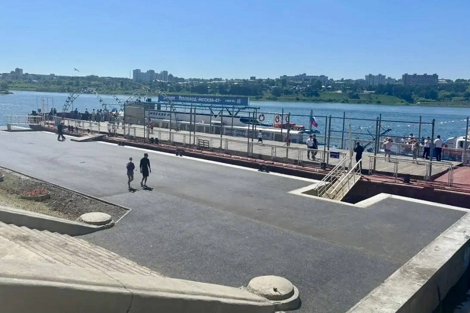    Причал после ремонта. Фото пресс-службы Восточно-Сибирской транспортной прокуратуры