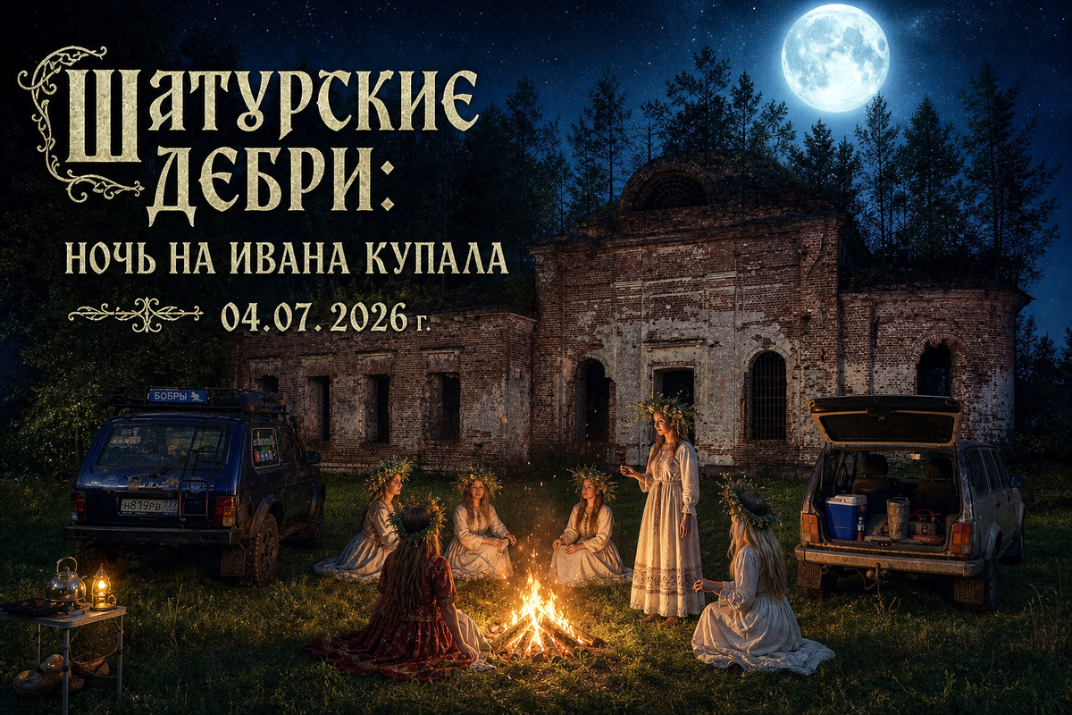 Заброшенный храм в глубине Шатурского леса, в древнем урочище Илкодино