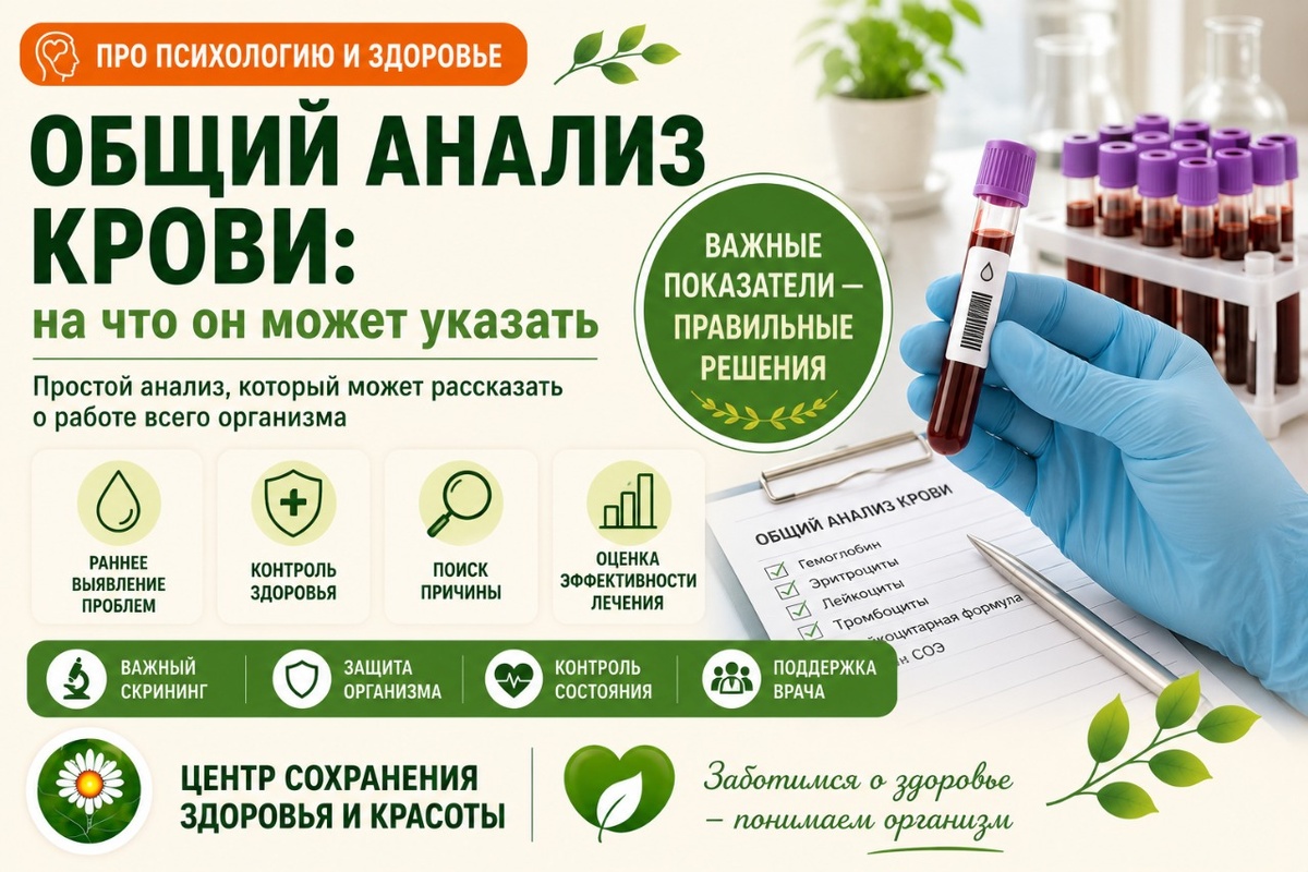 Общий анализ крови: на что он может указать