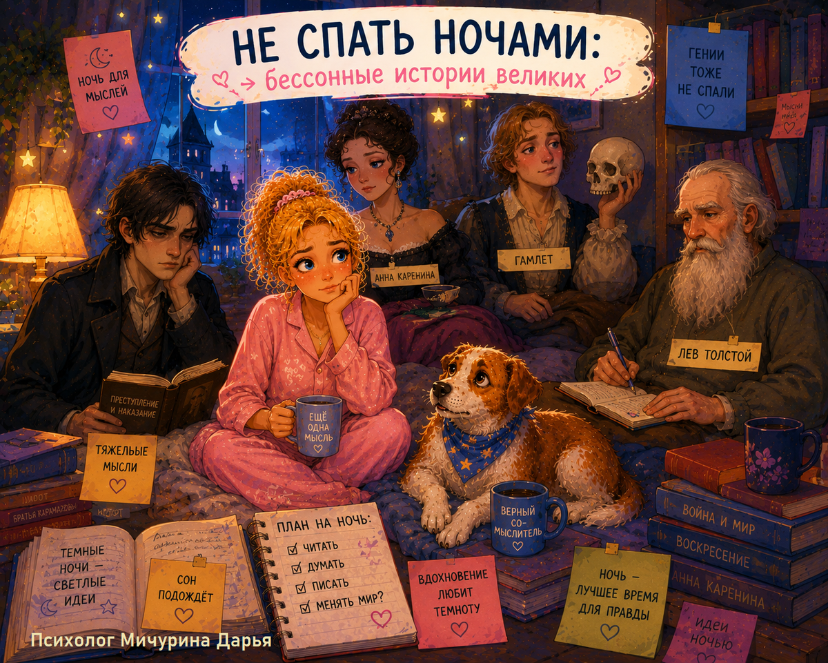 От Раскольникова до Кафки: как бессонница меняла судьбы писателей и героев