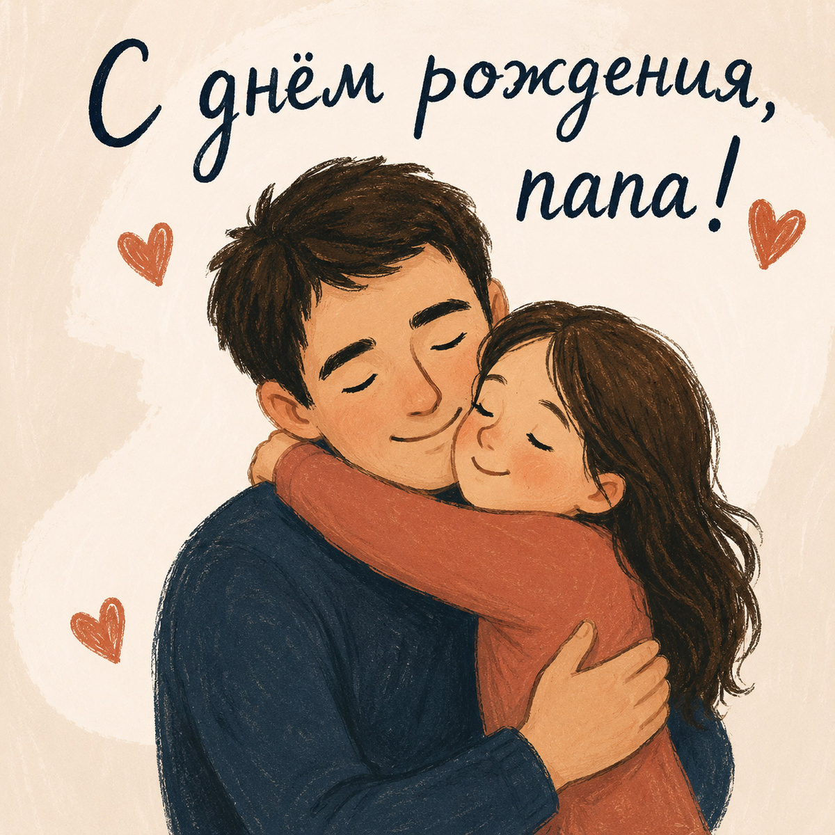 РБК Life📷Открытка с папой и дочкой