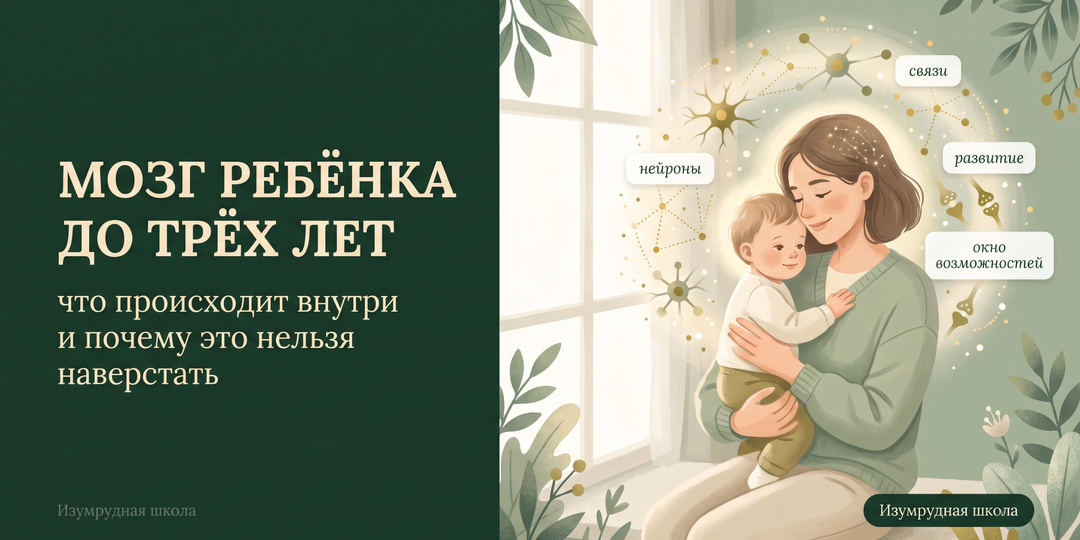 Мозг ребёнка до трёх лет: что происходит внутри и почему это нельзя наверстать