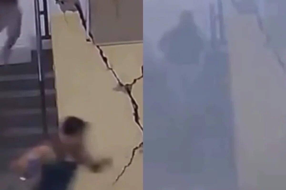    Появилось видео спасения жильцов за секунды до обрушения дома в Венесуэле