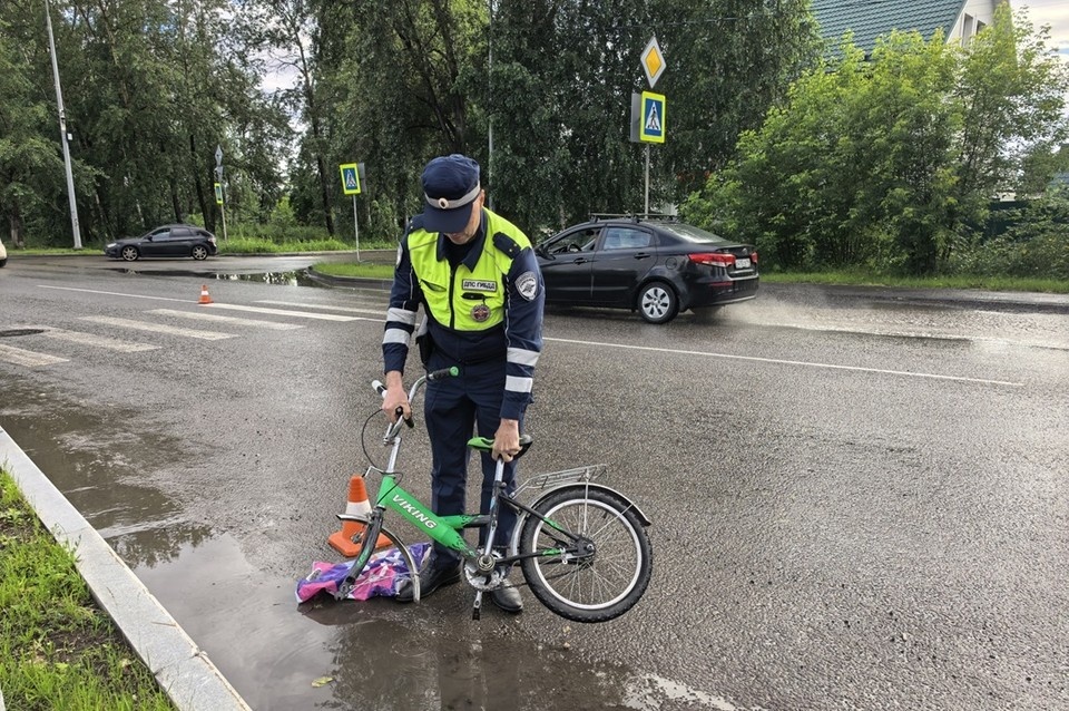    Мальчик выехал на дорогу внезапно, из-за чего водитель не успела затормозить. Фото: Госавтоинспекция Свердловской области