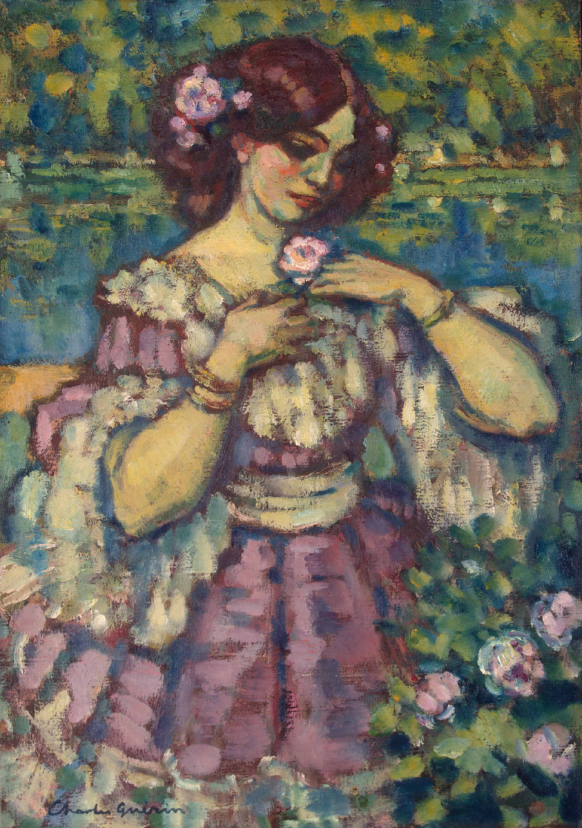 Шарль Герен. Дама с розой. Франция, 1901 год