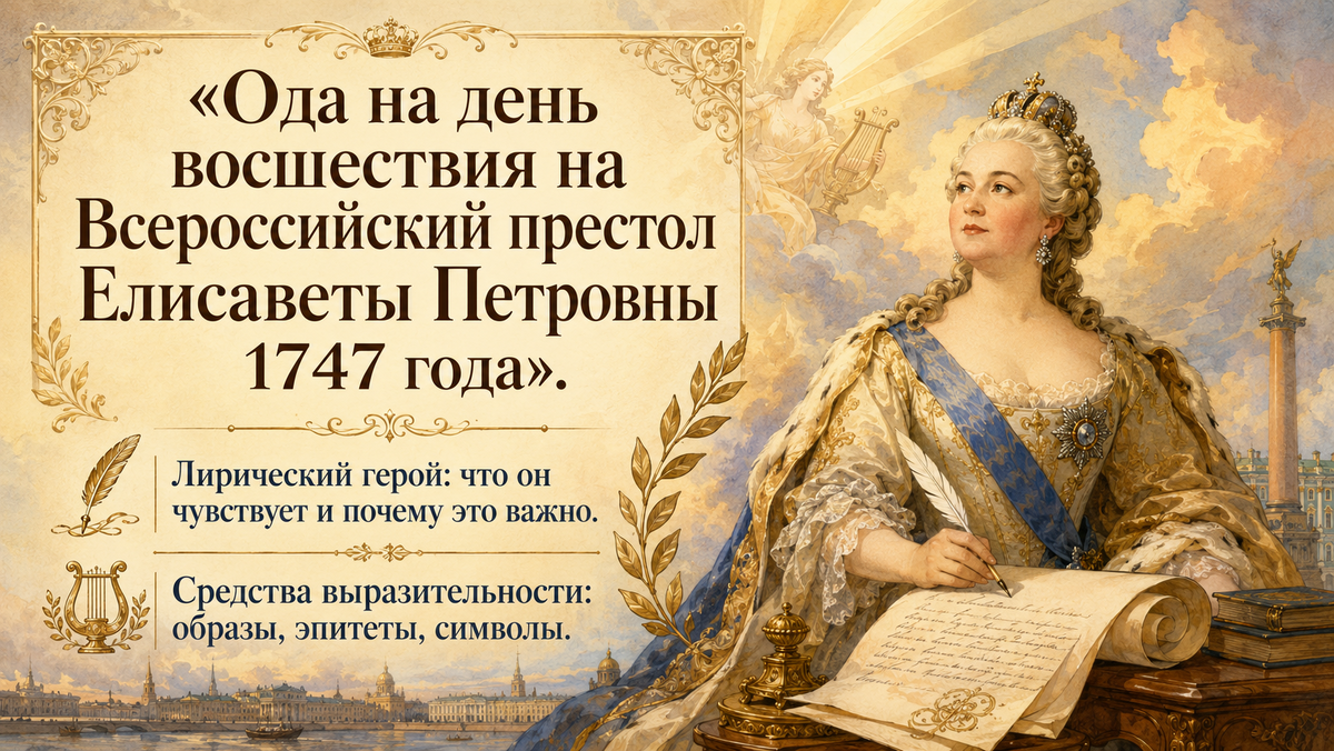 Ода на день восшествия на Всероссийский престол Елисаветы Петровны 1747 года