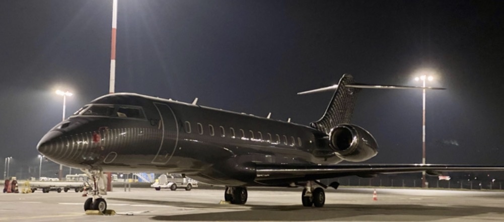 Фото: Bombardier Global Express XRS, принадлежащий Роналду