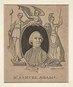 Адамс, портрет работы Пола Ревира, 1774 год. 