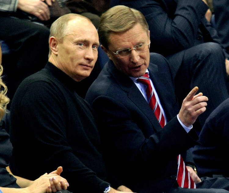    Иванов с Путиным на матче ЦСКА и «Реала» в 2008 году / фото: Alexander Chernykh, Russian Look, globallookpress.com