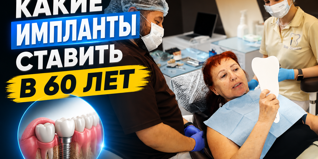 Какие импланты ставить пациентам в возрасте 60+ лет и в каких случаях хороший стоматолог вынужден будет отказать в проведении имплантации