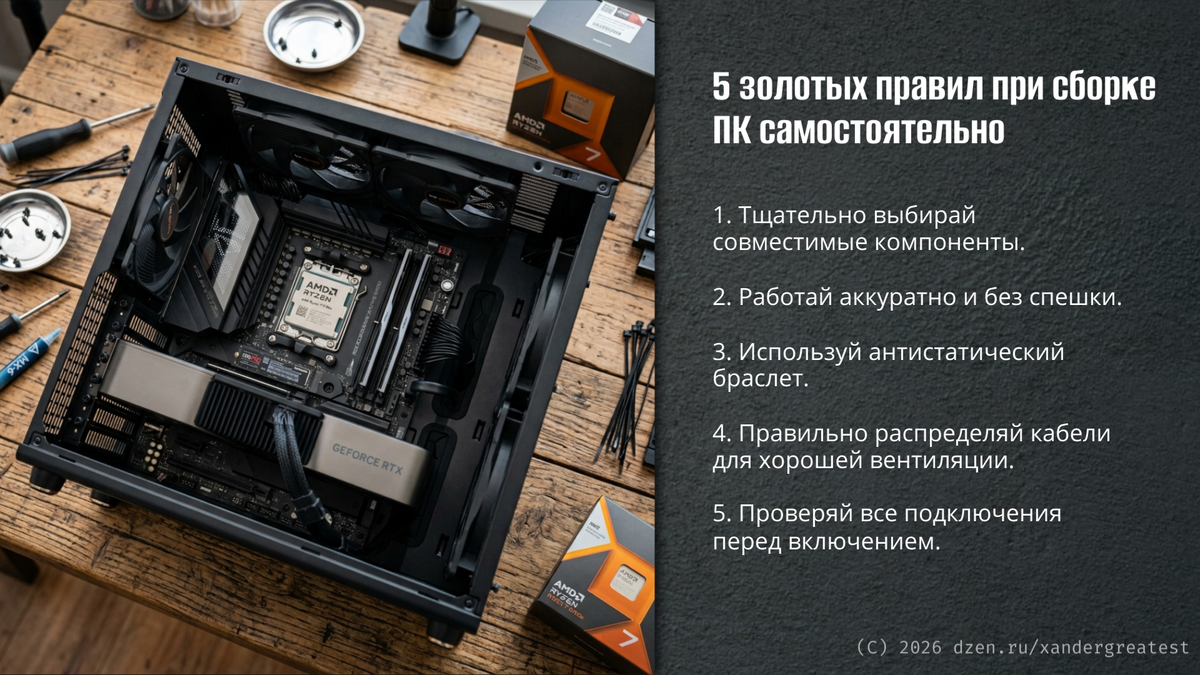 Несколько советов для начинающих сборщиков ПК и для тех кто хочет сам себесобрать пеку.