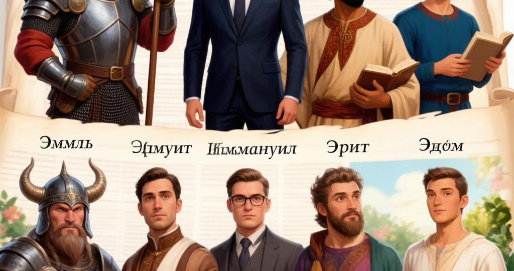 Мужские имена на букву «Э», подробное описание