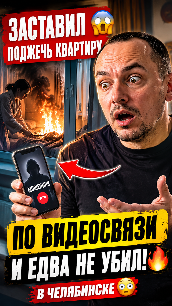 😳 Мошенник заставил женщину поджечь квартиру и едва не сжёг её заживо