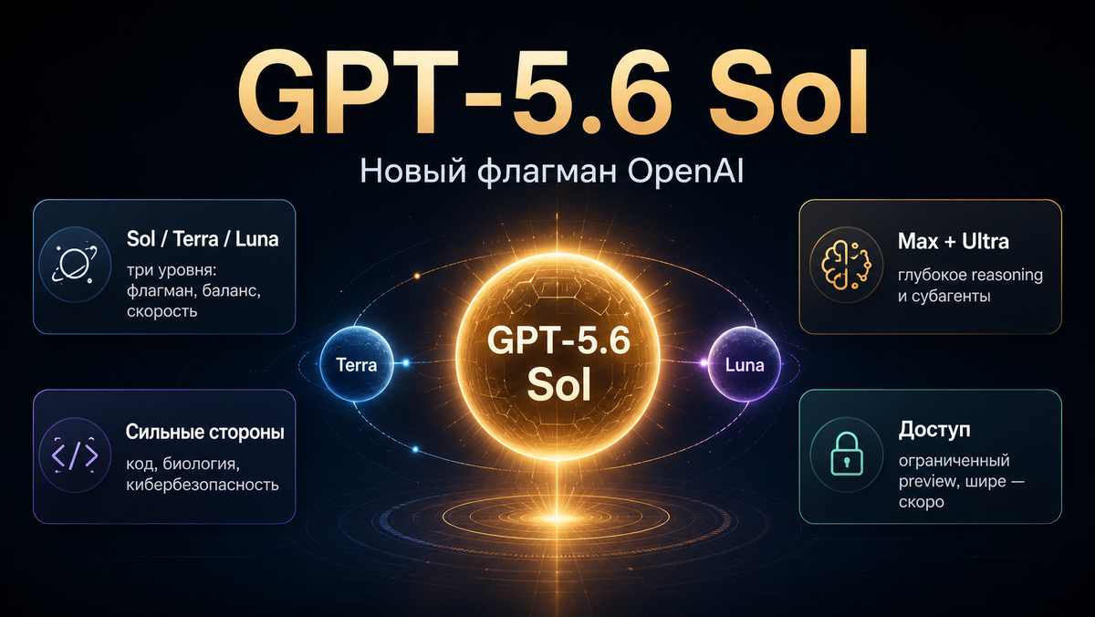 GPT‑5.6 - Sol, Terra и Luna