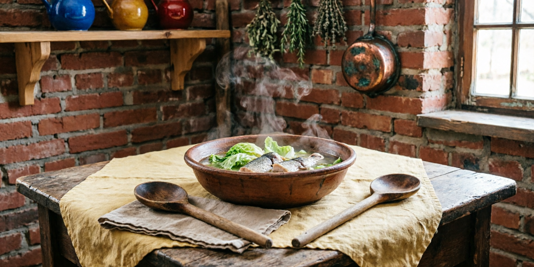 Солянка с кислой капустой и рыбой 1893 г.