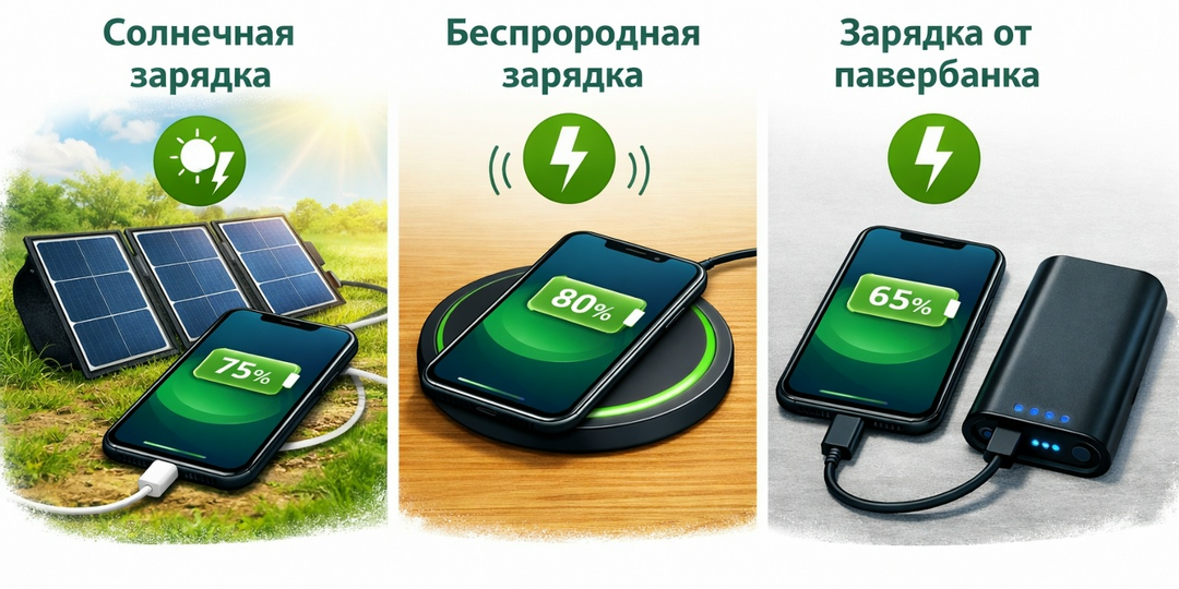 🔋 Тайная жизнь батареи: как заряжать телефон без розетки в 2026 году