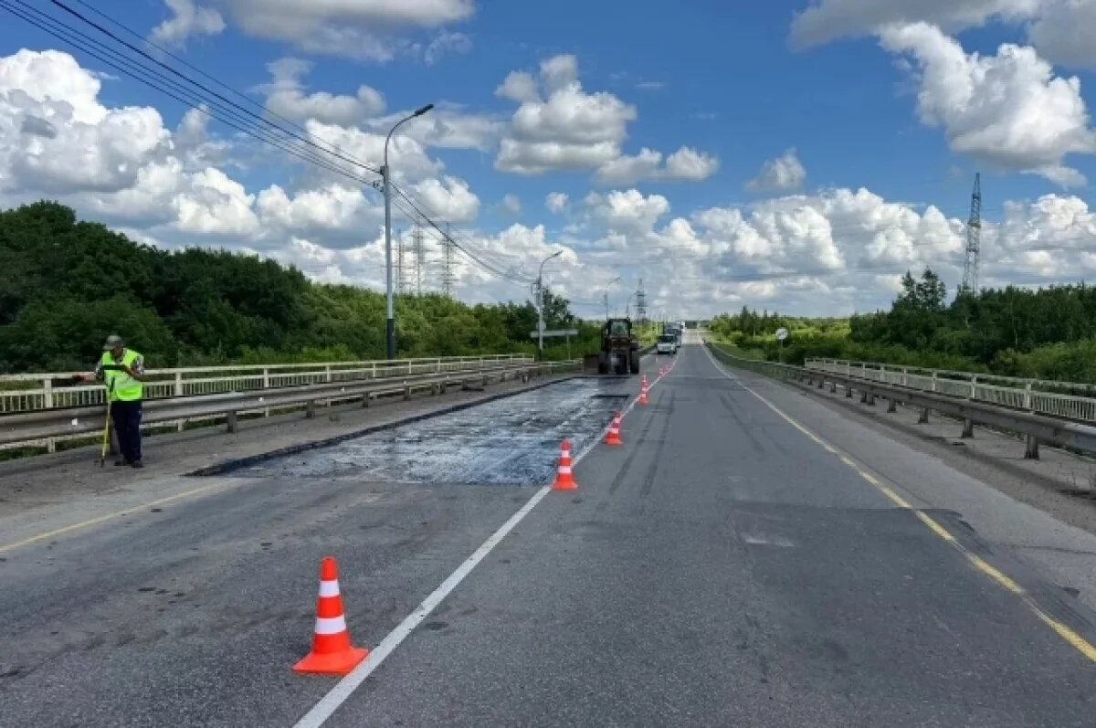    В Хабаровске начали ремонт дороги у моста через Правую Берёзовую