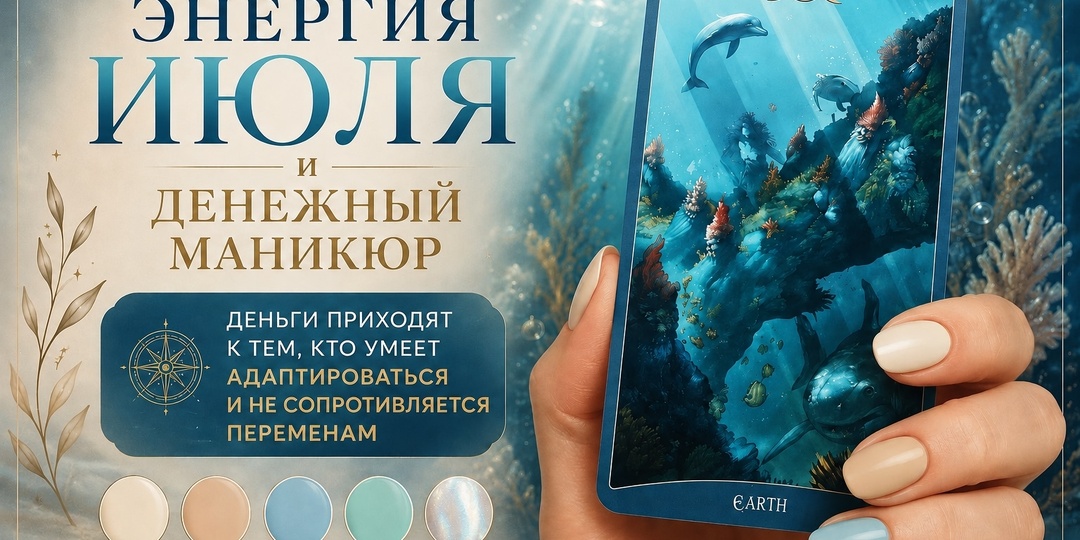 Энергия июля и денежный маникюр