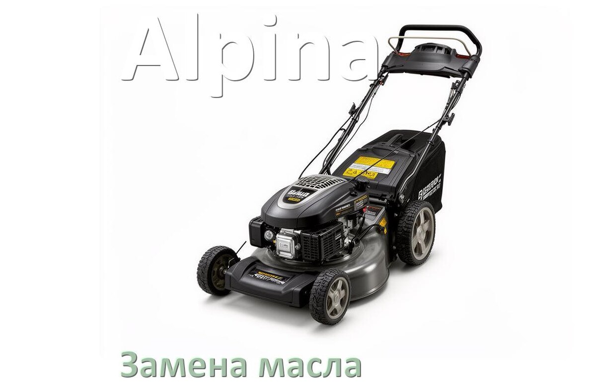 
Замена масла в газонокосилке Alpina в двигателе и редукторе