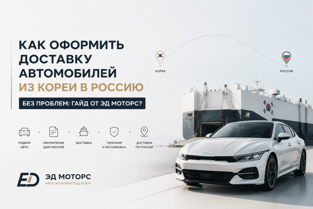    Как оформить доставку автомобилей из Кореи в Россию без проблем: гайд от ЭД Моторс?