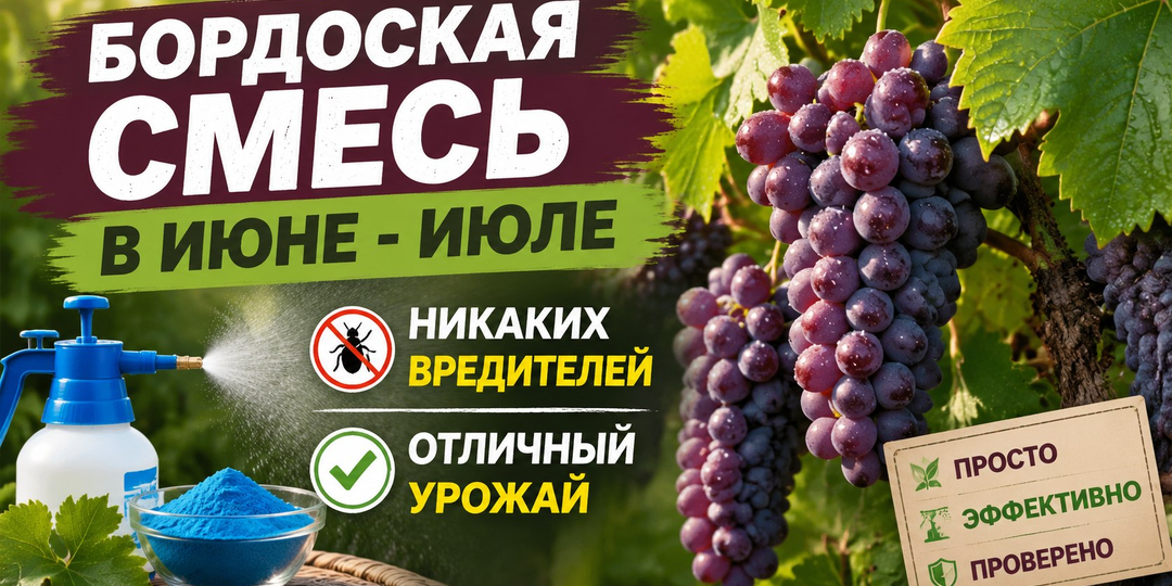 Бордоская смесь в июне - июле: никаких вредителей и отличный урожай
