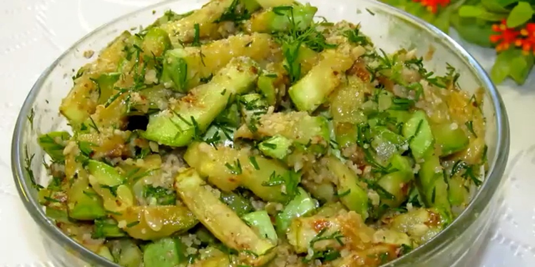 Самая вкусная ЗАКУСКА ИЗ КАБАЧКОВ, салат! Я в восторге! 15 МИНУТ и готова!