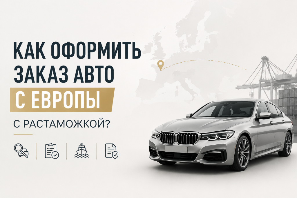    Как оформить заказ авто с Европы с растаможкой?