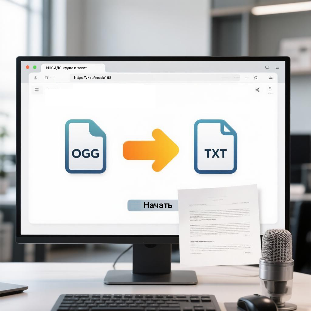 Из OGG в TXT с помощью ИНСИДО