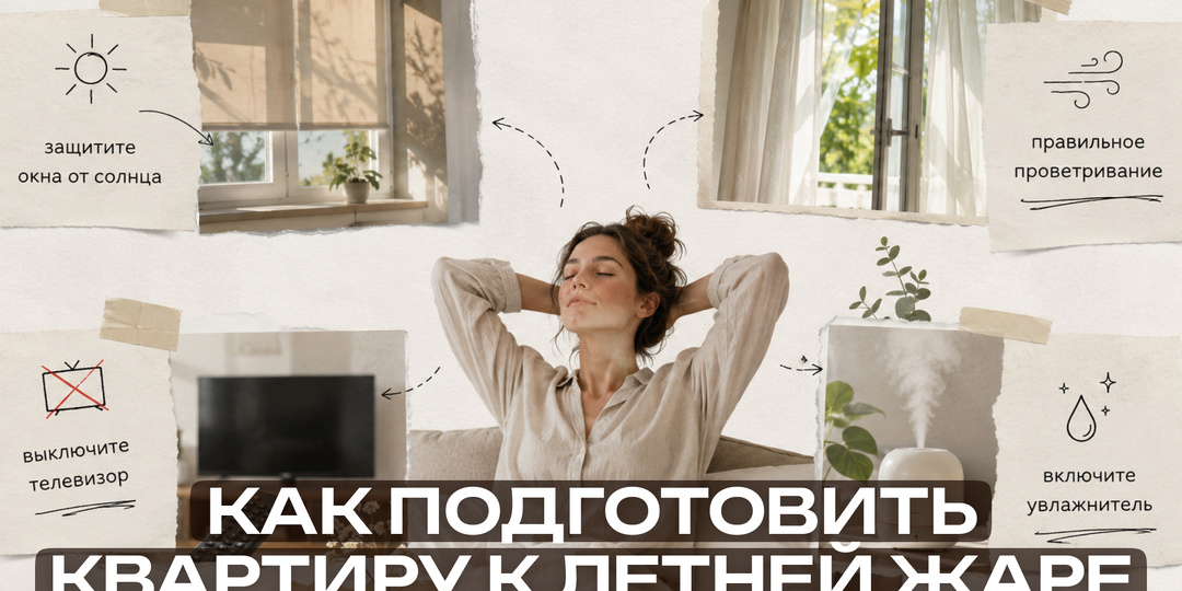 В квартире жарко? 5 хитростей которые спасут от зноя без кондиционера и лишних трат
