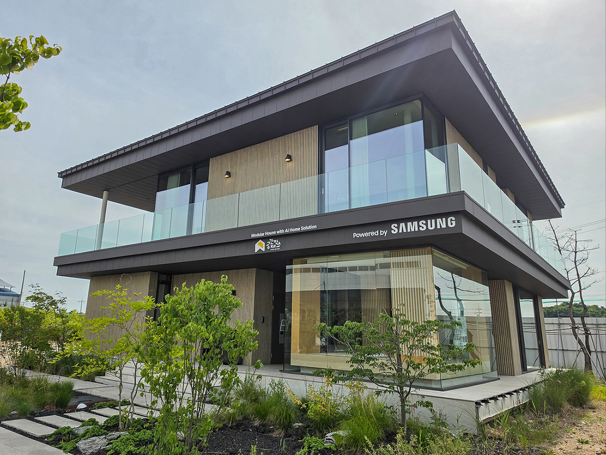 Внешний вид шоурума «Samsung AI Modular Home», расположенного в городе Хвасон, провинция Кёнги-до [Предоставлено Samsung Electronics]