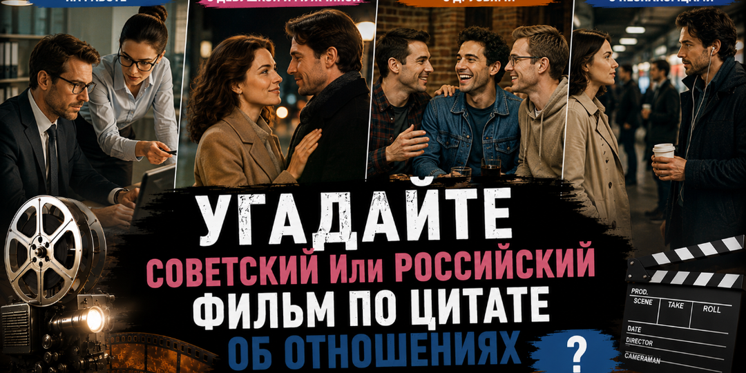 ТЕСТ: угадайте советский или российский фильм по цитате об отношениях