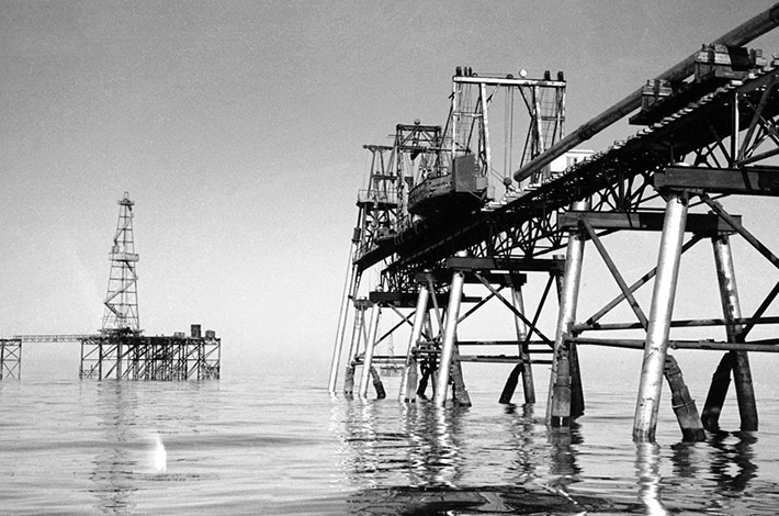 Строительство Нефтяных камней, 1950-е годы. Труд, достойный восхищения