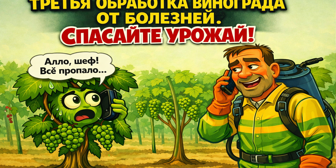🍇 Срочно! Третья ОБРАБОТКА ВИНОГРАДА от БОЛЕЗНЕЙ! Ее пропускают 80% виноградарей, а затем жалуются!