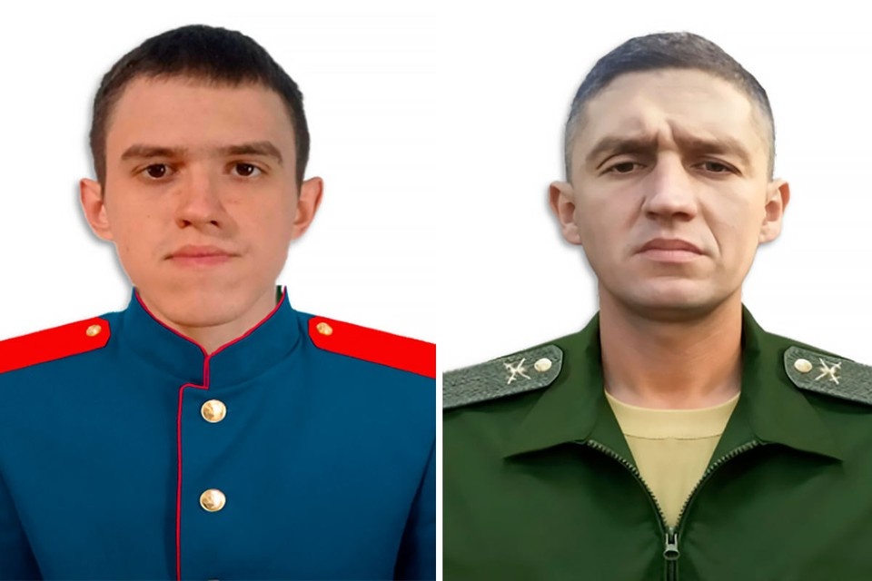    Рядовой Владимир Воротников и рядовой Богдан Матюшкин Минобороны РФ