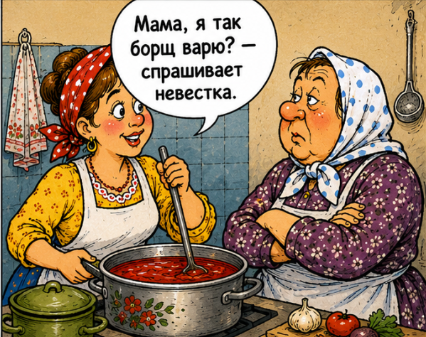 Свекровь и невестка под одной крышей: три анекдота о том, кто кого