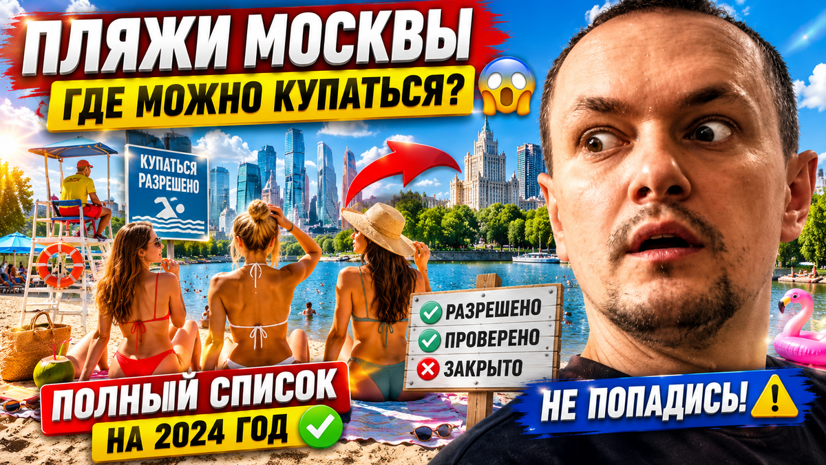 🏖️ Где в Москве уже можно купаться: опубликован официальный список пляжей