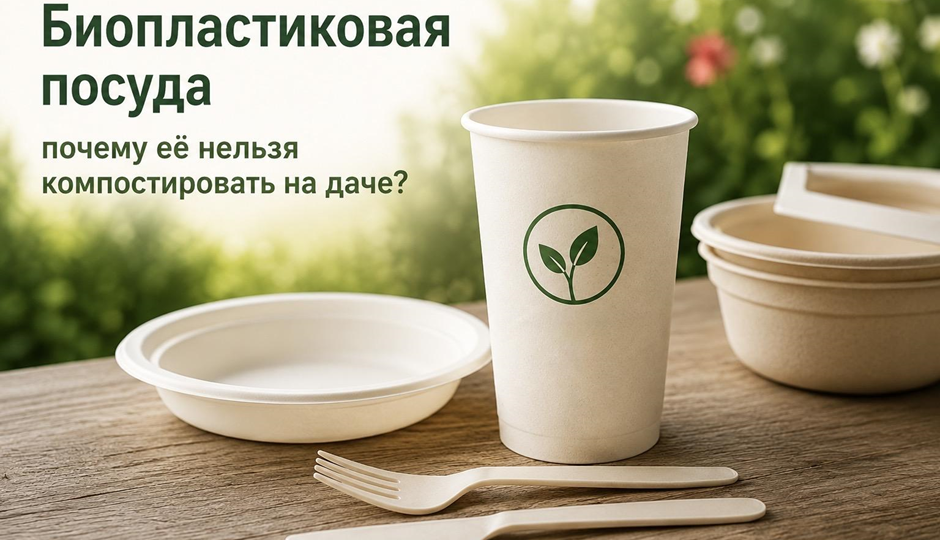 Можно ли компостировать биопластиковую посуду на даче?