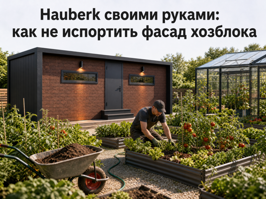    Установка фасадной плитки Hauberk на стены хозблока: пошаговая отделка своими руками hozblock
