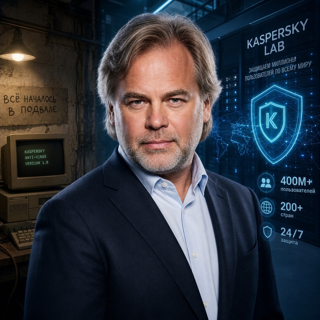  Евгений Касперский портрет основатель Лаборатория Касперского история успеха кибербезопасность антивирус